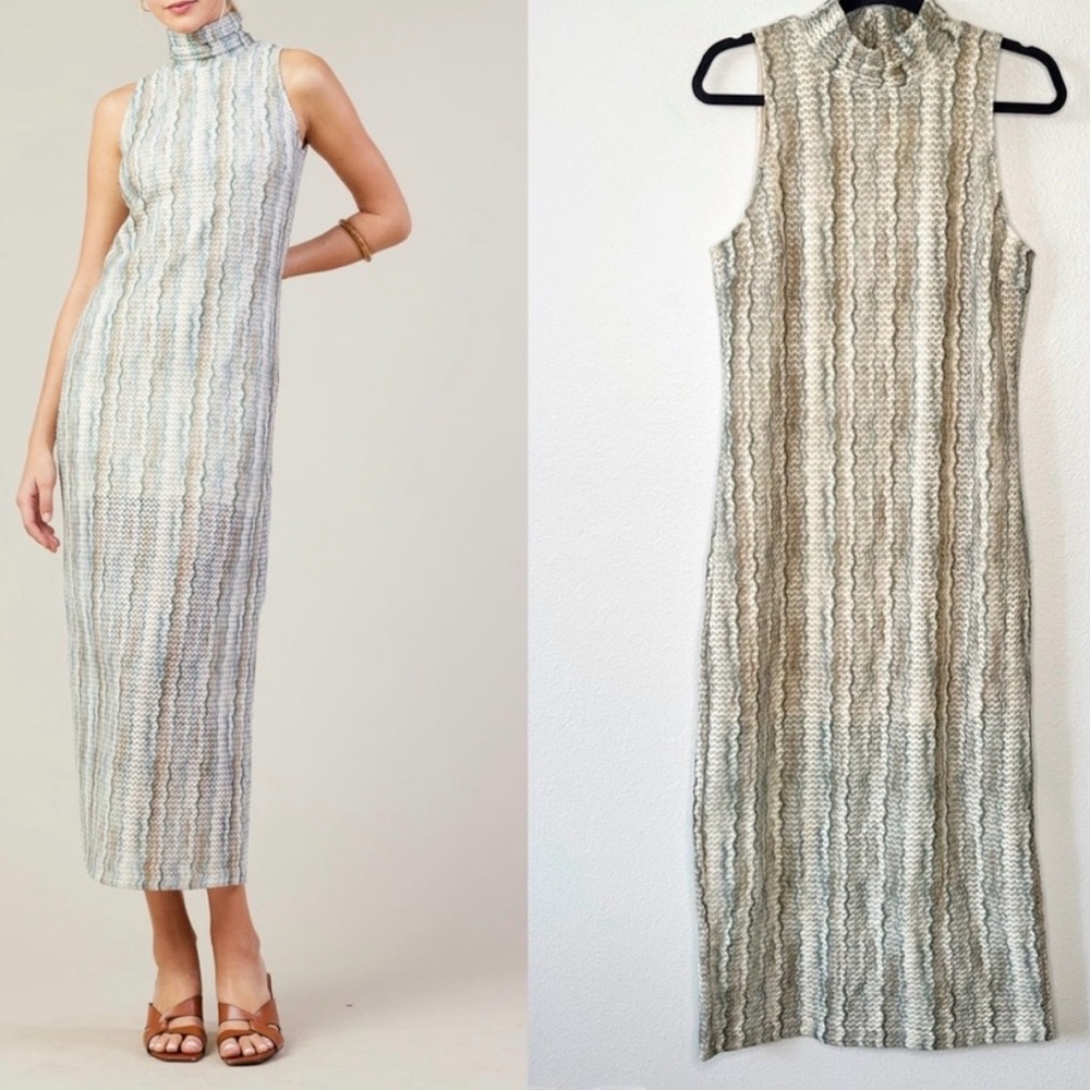 New with tag Skies are Blue Los Angeles mock neck dress